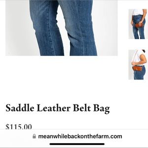Saddle leather bag